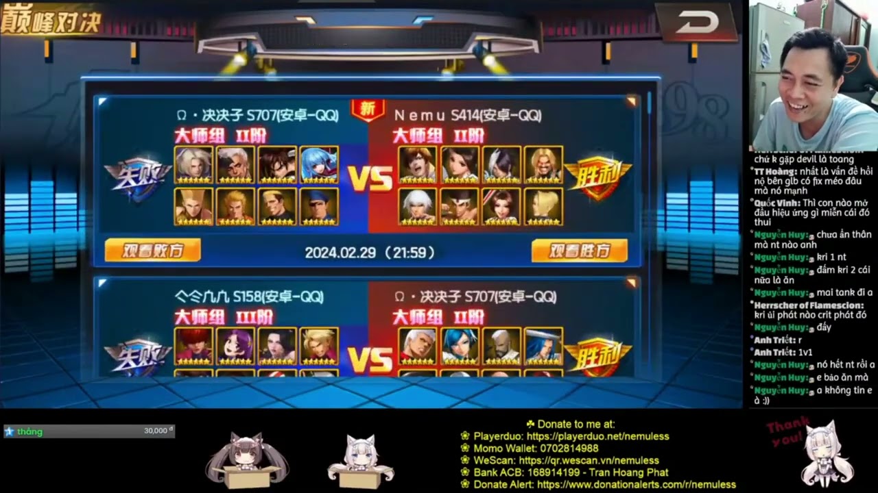 ☘ KOF98UMOL CN Highlight PK Hú Hồn Hành Trình Leo Rank Ngày Cuối Tháng Và Cái Kết (巅峰对决) - Nemuless❀