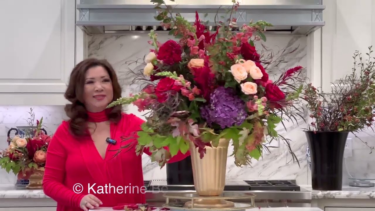 Flowers for Thanksgiving 3: Large Arrangement for Buffet | #thanksgivingdecor
