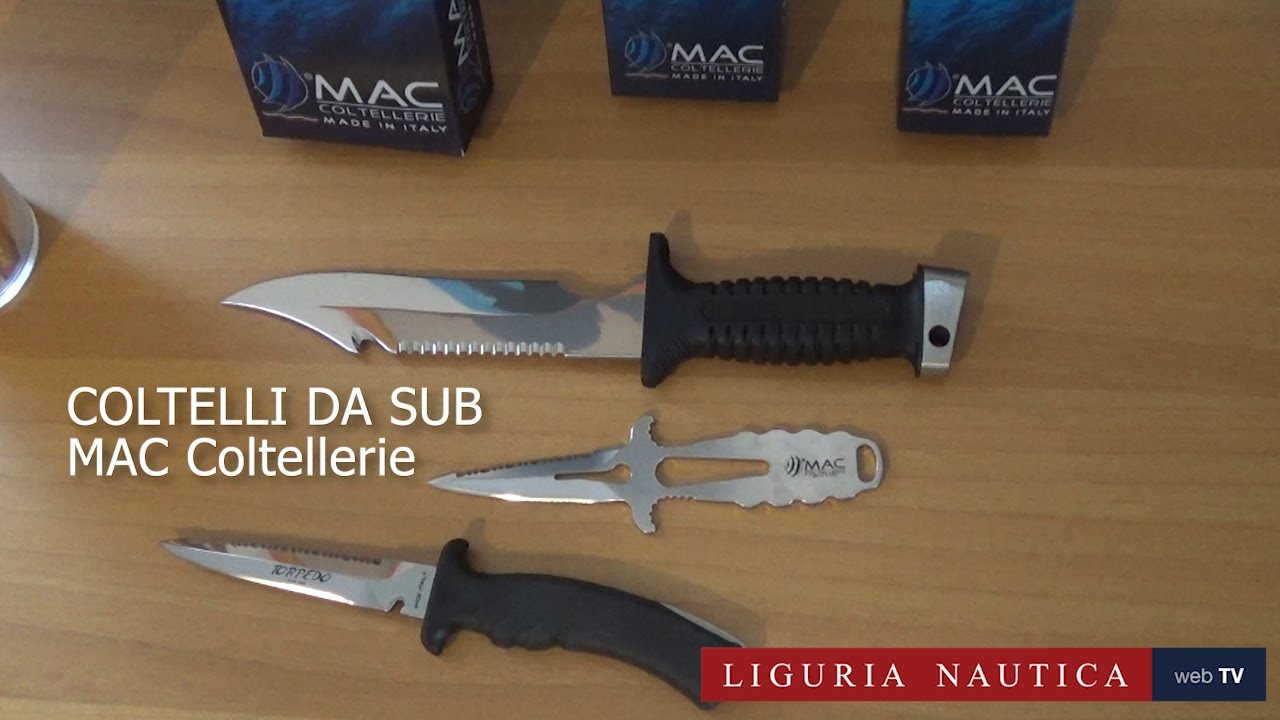 Coltelli da sub MAC Coltellerie: tre modelli ideali per ogni immersione