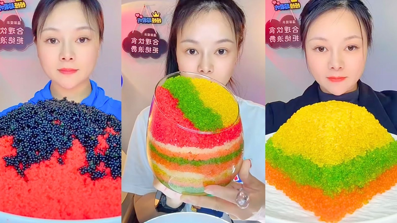 Colorful Fish Roe Eating ASMR | Soft Crunch Seafood Mukbang Colorful #92