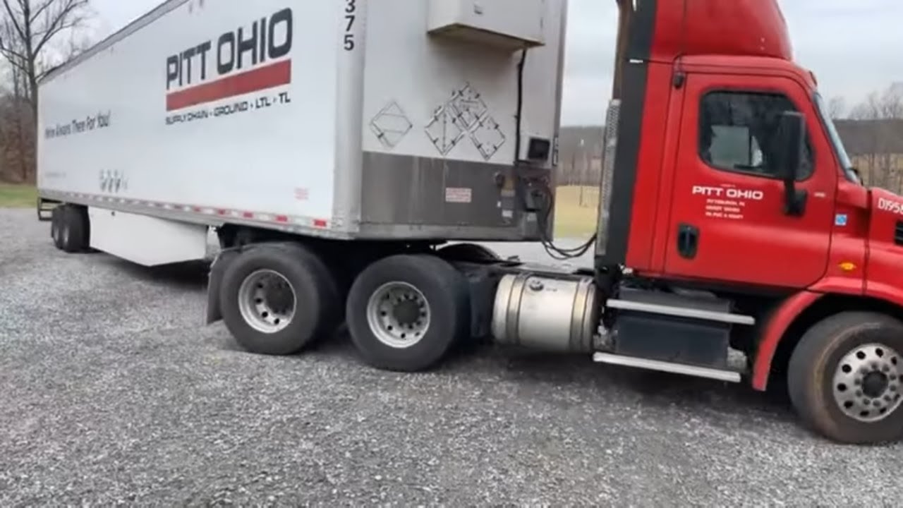 Unloading Giant water tank from a Big Rig!