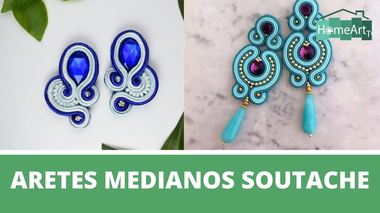 Diy: aretes medianos en técnica soutache - HomeArtTv producido por Juan Gonzalo Angel Restrepo