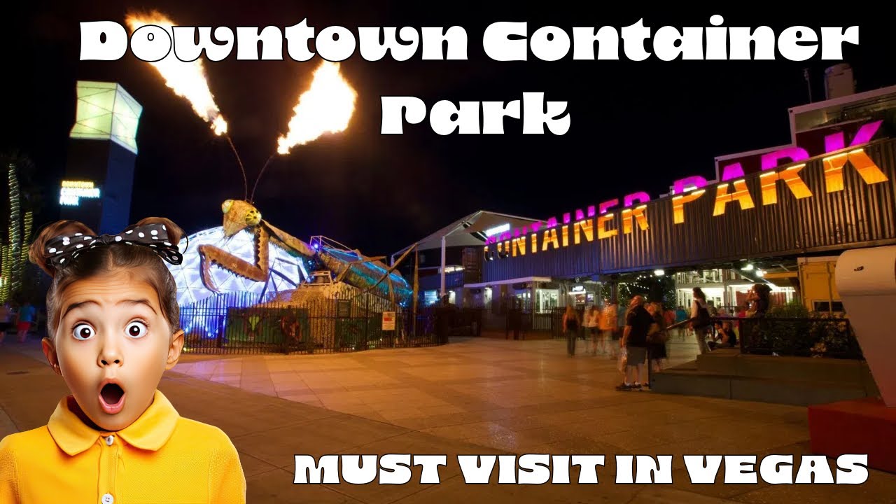 [4K] Downtown Container Park Las Vegas | Walking Tour | Las Vegas shopping #vegas