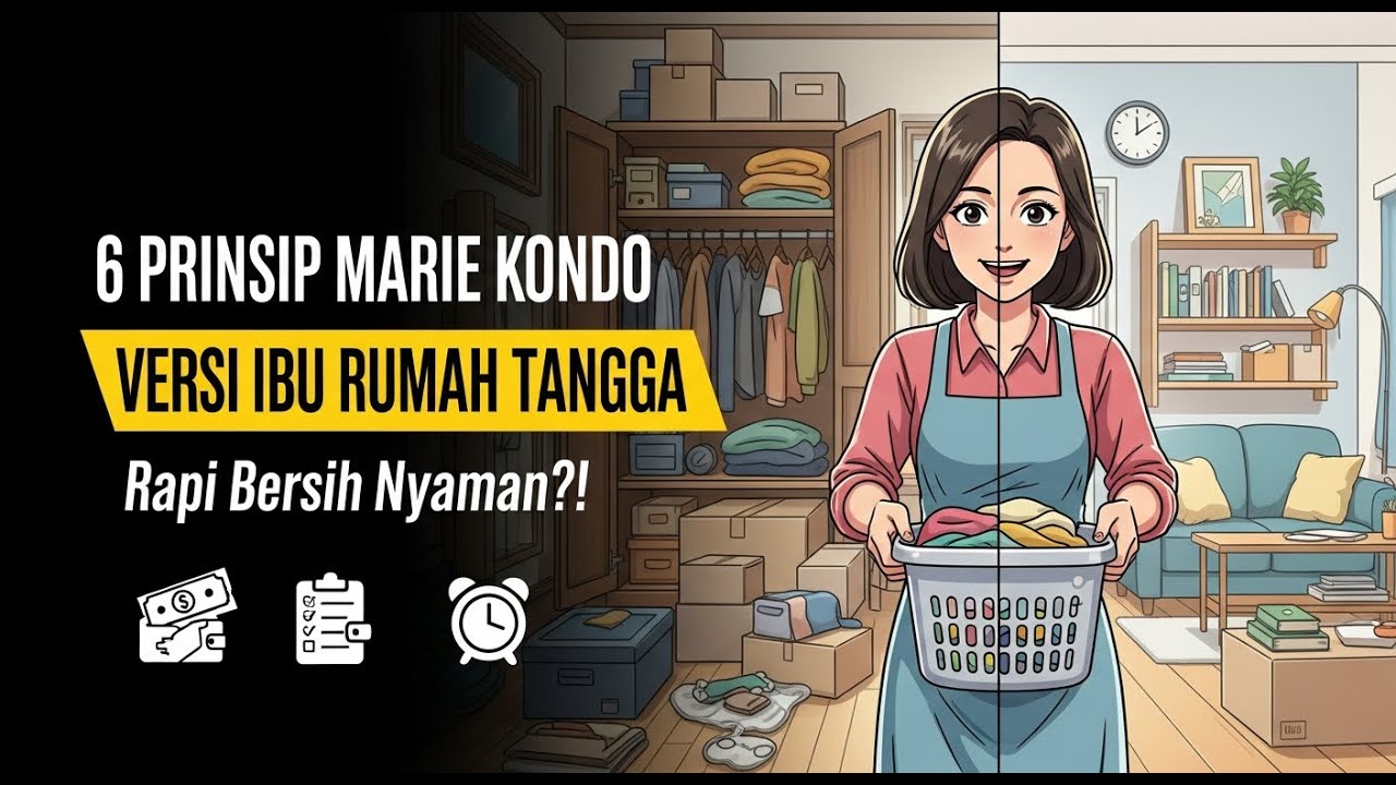 6 Prinsip Marie Kondo Versi Ibu Rumah Tangga. Rumah Rapi Bersih Nyaman