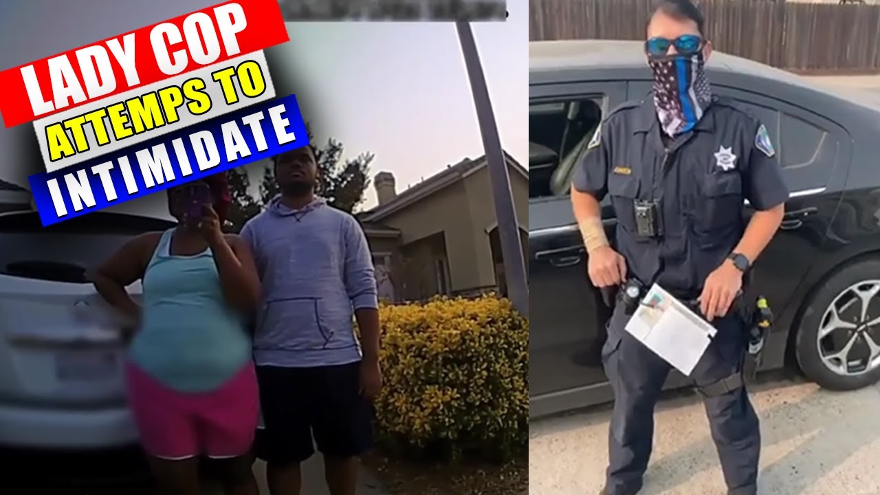 Lady Cop Owned Tries To Intimidate A Black College Student In front of his Parents!