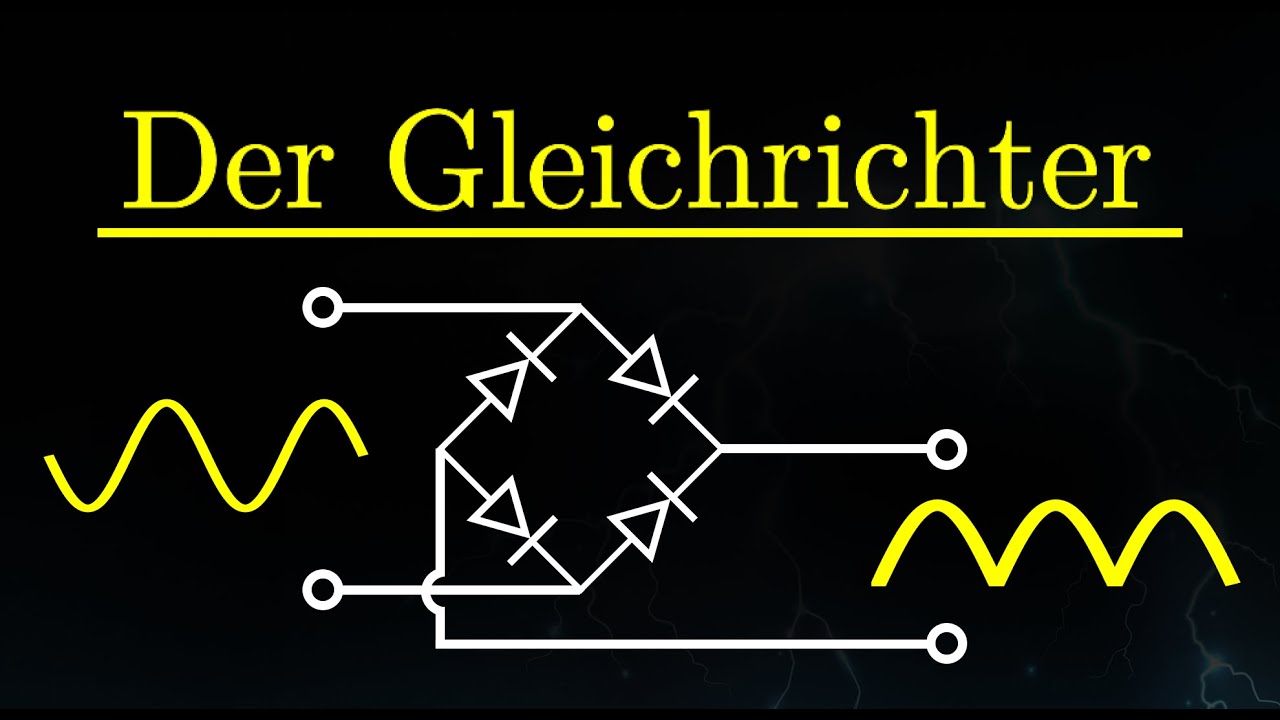 Gleichrichter - Schaltkreis erklärt, Dioden, Kondensator (Wechselstrom)