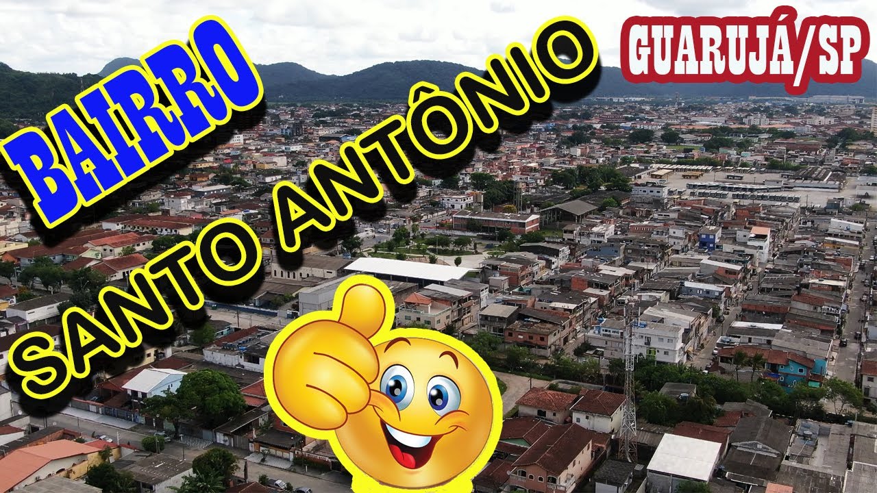 Drone VISITA bairro SANTO ANTÔNIO, Guarujá/SP, 4K