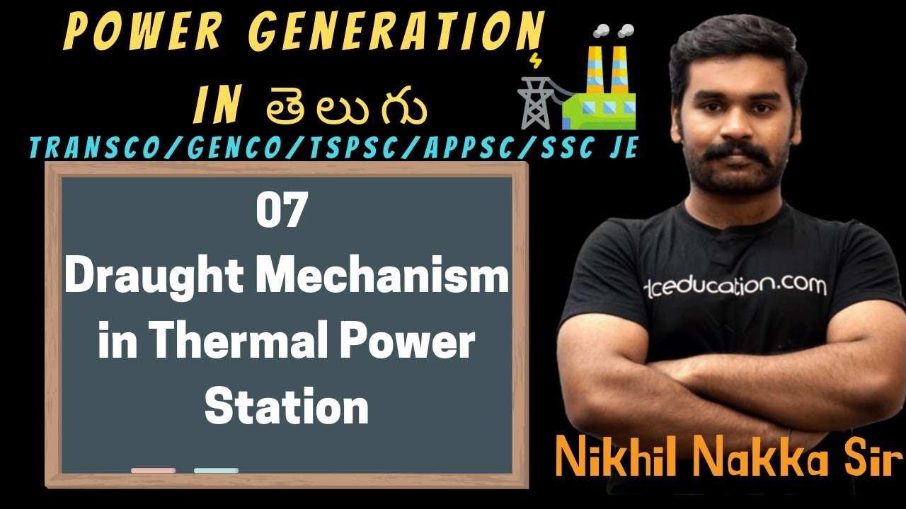 (తెలుగు) 07 - Draught Mechanism in Thermal Power Station | Nikhil Nakka | RLC Education India