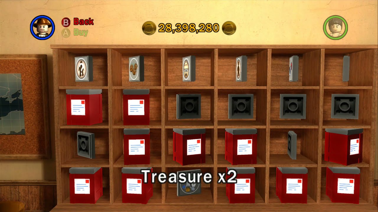 LEGO Indiana Jones: The Original Adventures - All Characters, Parcels (Cheats) & Artifacts Unlocked