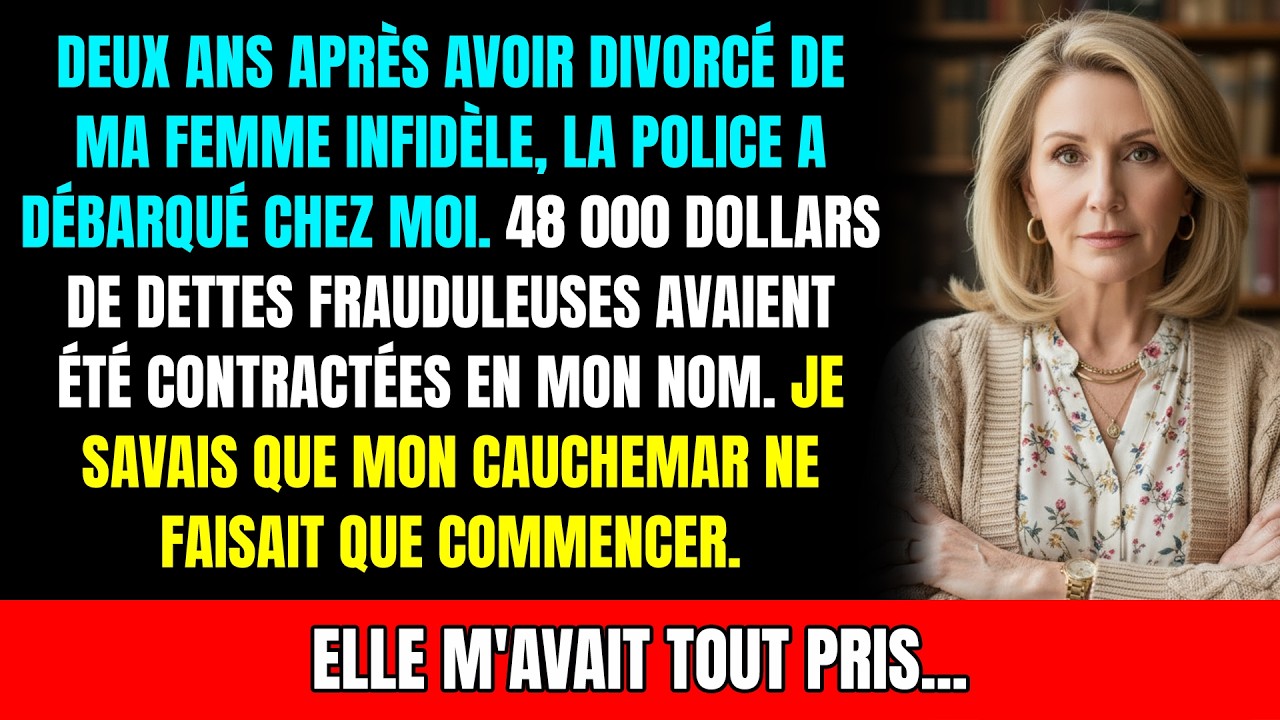 Deux ans après avoir divorcé de ma femme infidèle, la police débarque chez moi