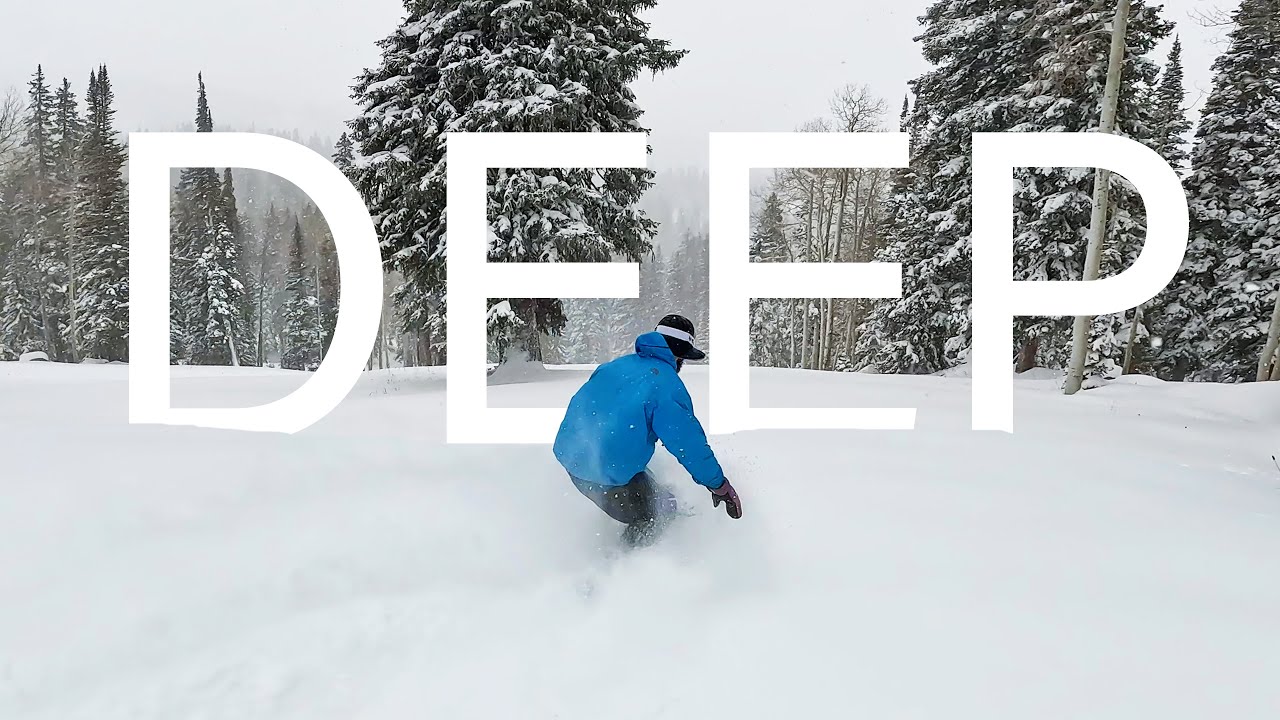 First Deep Powder Day Snowboarding in Utah