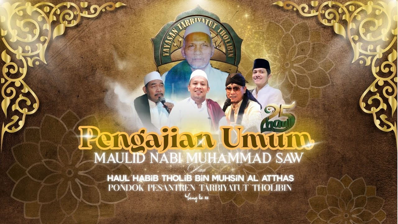 LIVE STREAMING PENGAJIAN UMUM|HAUL KE 25 HABIB THOLIB BIN MUHSIN AL ATTHAS|RABU 15 OKOTBER 2025