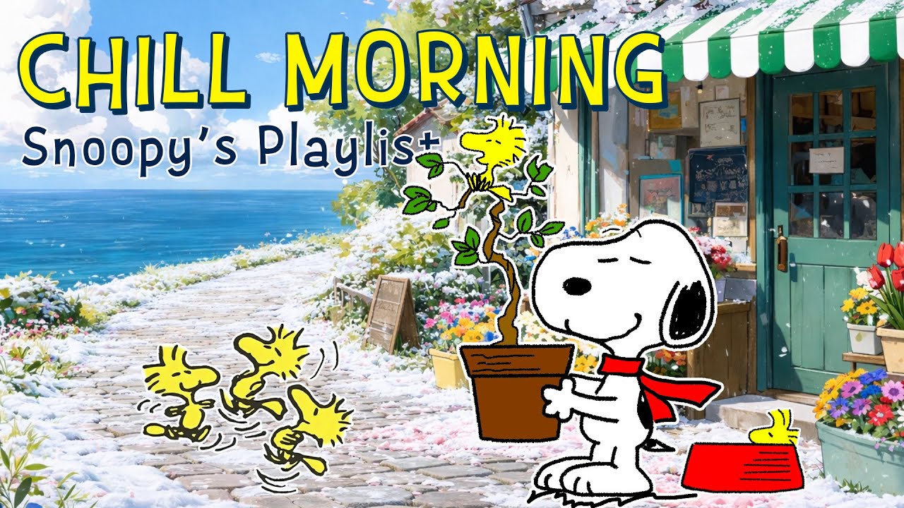 [piano playlist] 스누피의 편안한 아침 재즈 ☀️ 부드러운 선율과 아늑한 분위기 | Start Your Day with Snoopy