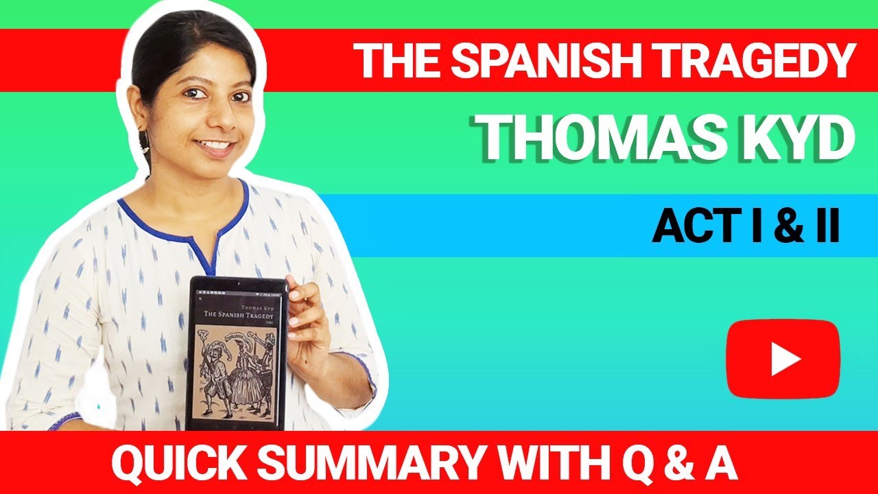 NTA/UGC NET ENGLISH 2025 The Spanish Tragedy by Thomas Kyd / Quick summary /Questions and Answers