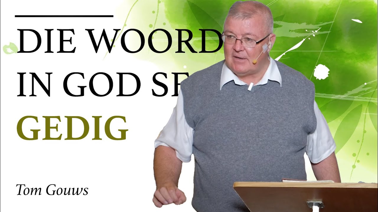 Jy is `n woord in God se gedig. Tom Gouws