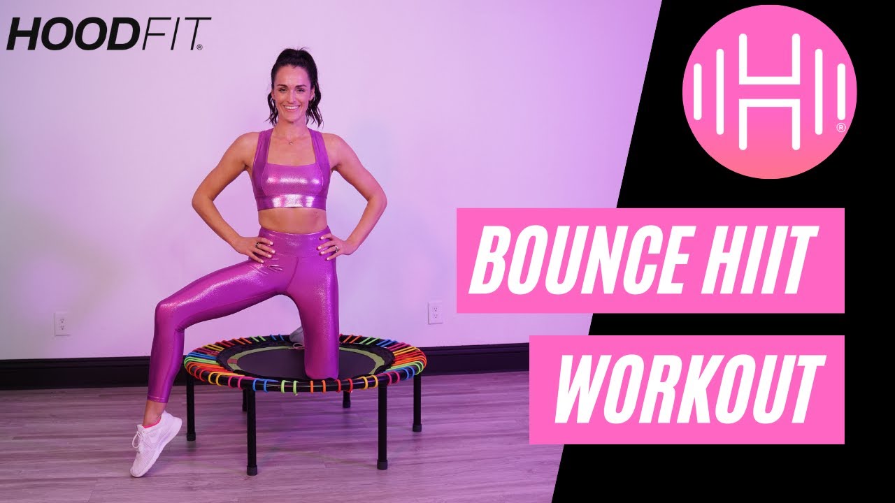 15 minute Trampoline // Bounce HIIT// HoodFit