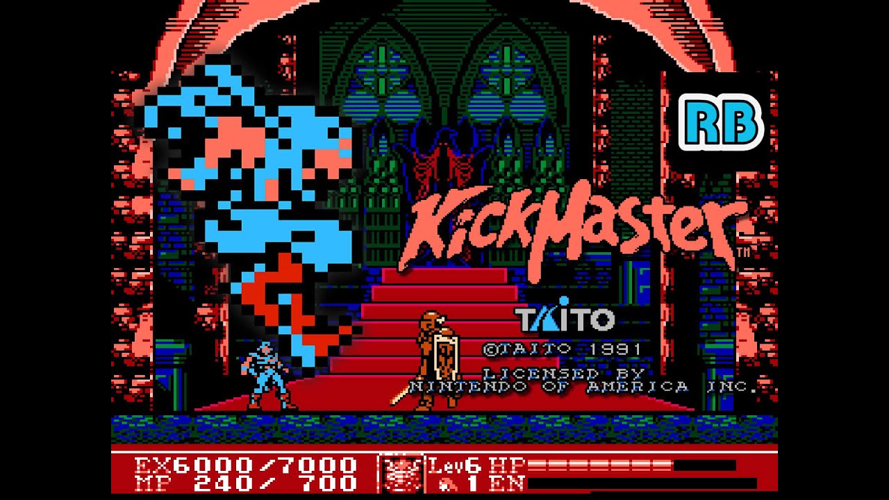 1992 [60fps] NES Kick Master ALL