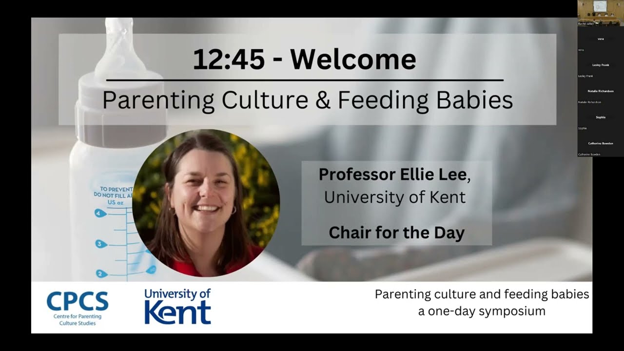 Parenting culture and feeding babies - Welcome