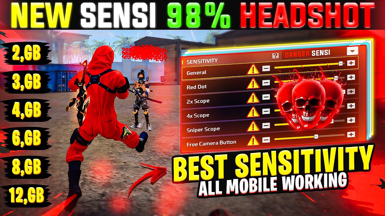 Free Fire Headshot Setting After Ob52 Update 2026⚡Best Sensitivity Settings ⚙️| Sensitivity Setting