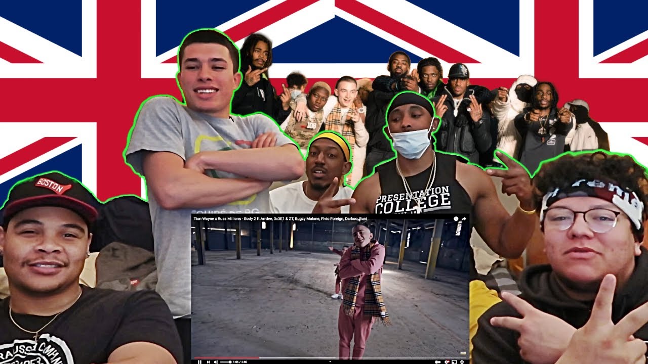 АМЕРИКАНЦЫ РЕАКЦИЮТ НА Tion Wayne x Russ Millions - Body 2 ft Arrdee, 3x3E1 & ZT, Bugzy Malone, F...