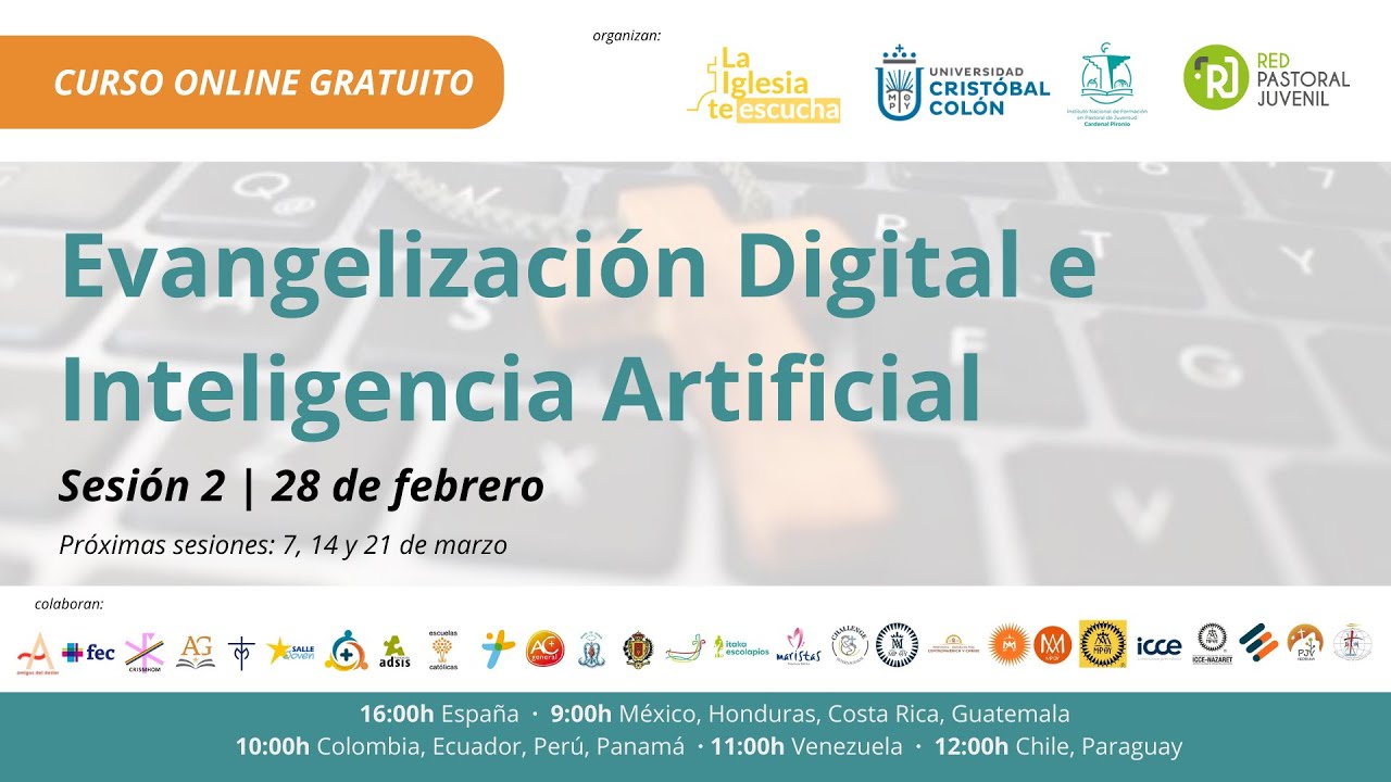 Taller de Evangelización Digital e IA | 28 de febrero | Red Pastoral Juvenil | Sesión 2/5
