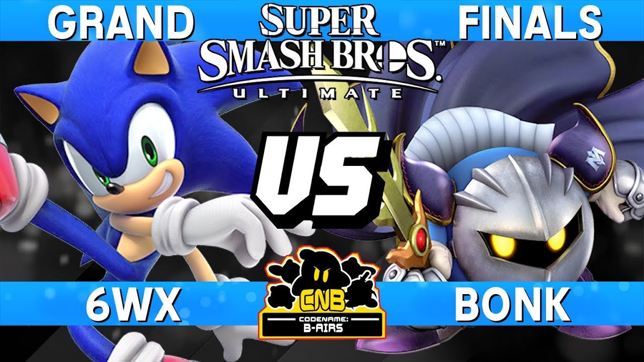 Smash Ultimate Tournament Grand Finals - 6WX (Sonic) vs Bonk (MK) - CNB 195