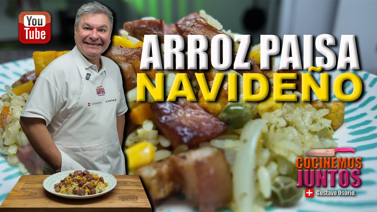 Como hacer ARROZ PAISA NAVIDEÑO, muy rendidor..!