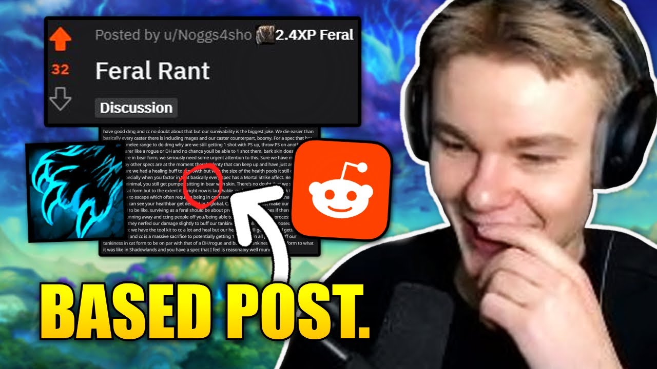 Redditor Goes On A Feral Druid Rant...