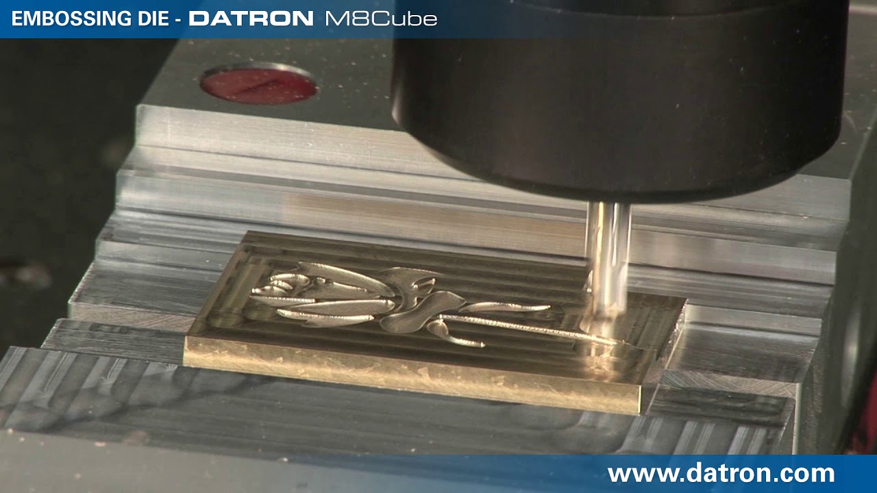 Engraving Embossing Die on DATRON M8Cube