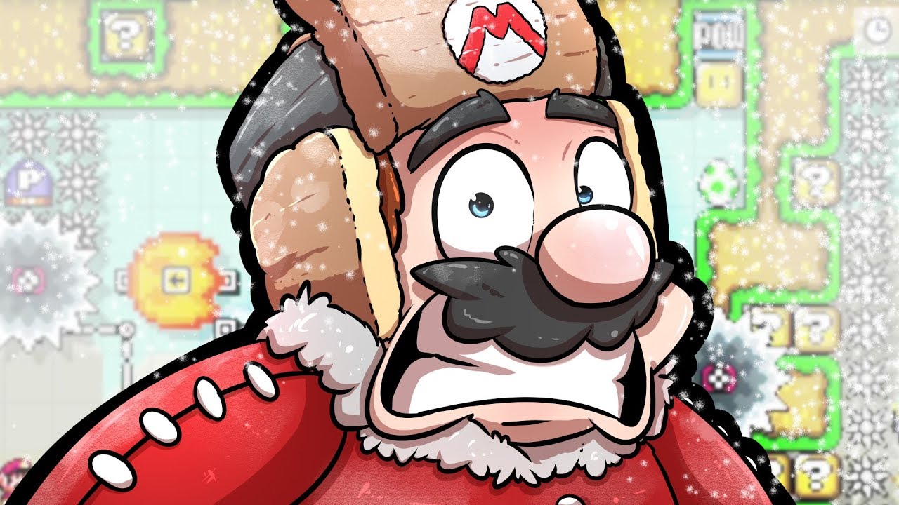O MARIO SOFREU E MORREU CONGELADO! - SUPER MARIO MAKER