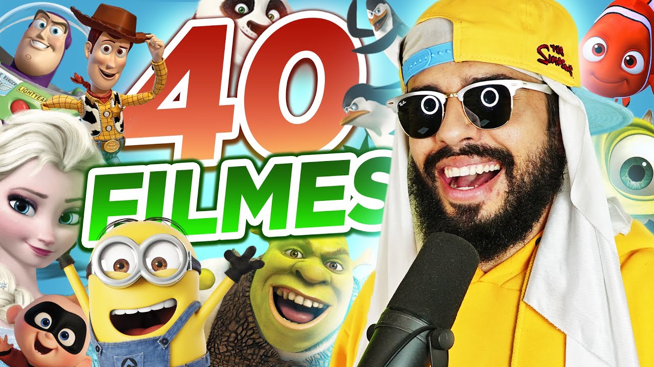 RAP COM OS 40 FILMES DE ANIMAÇÃO MAIS FAMOSOS