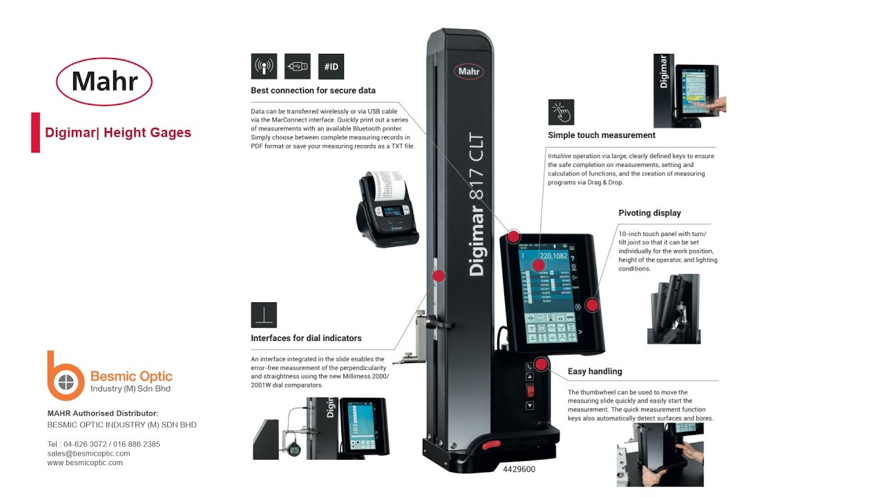 Digimar 817 CLT height measuring device