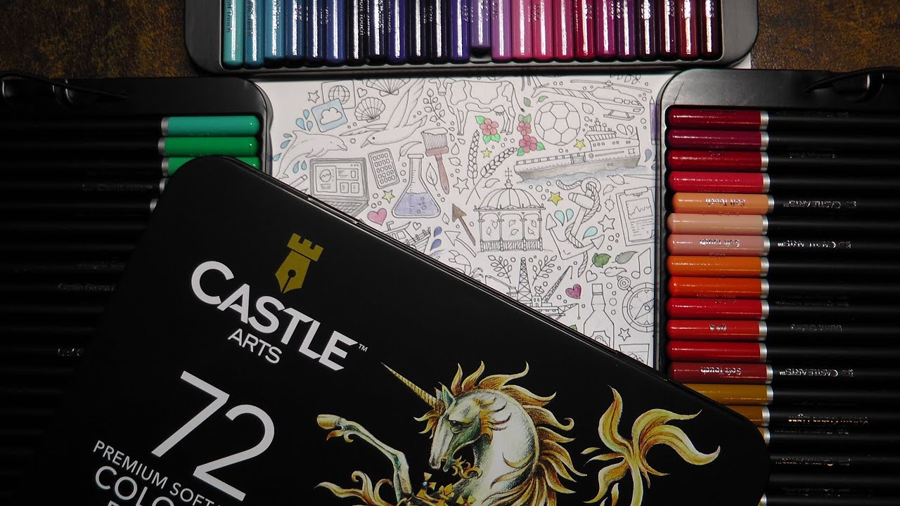 Обзор цветного карандаша Castle Arts 72 Premium Soft Touch