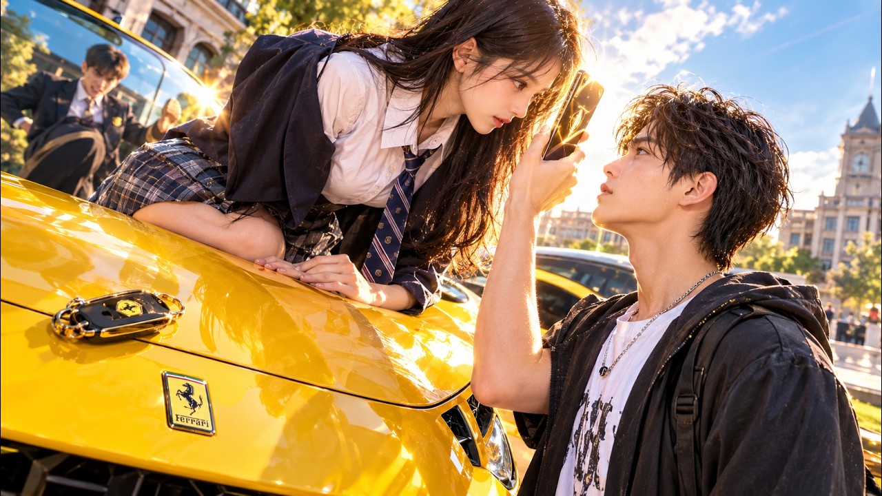 【Full Dub】The Campus Ice Queen Ignored Every Rich Heir, Then She Walked Straight to Me！😱 #drama