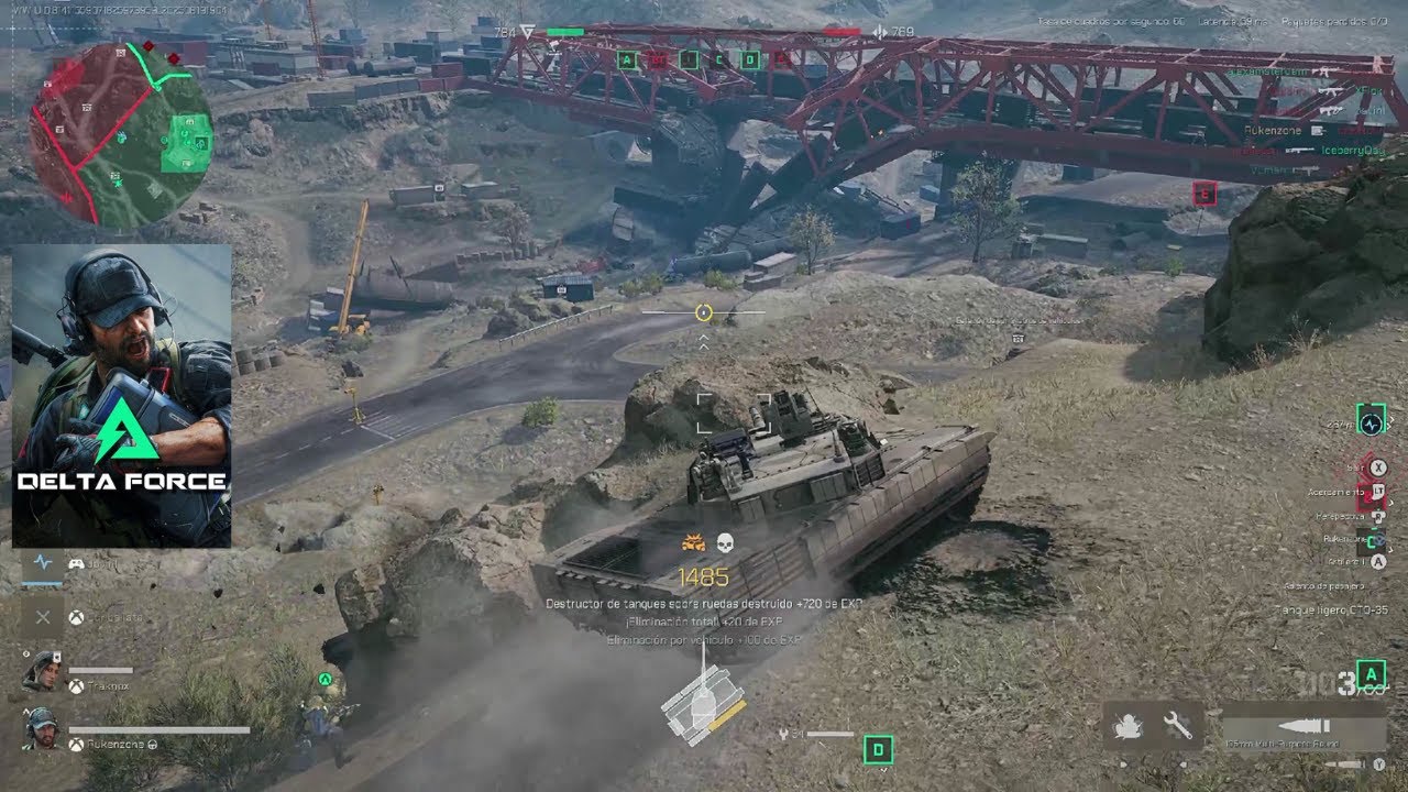 Delta Force Destruyendo a cualquier vehículo con el Tanque