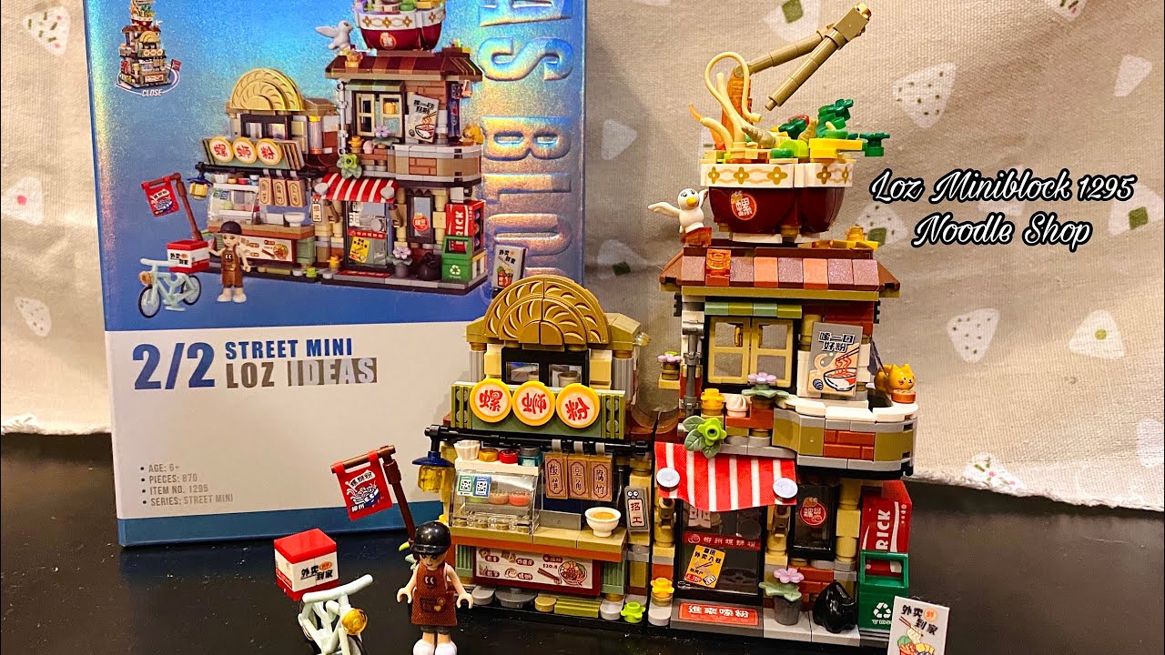 Loz Miniblock 1295 Noodle Shop - Loz miniblock speed build review