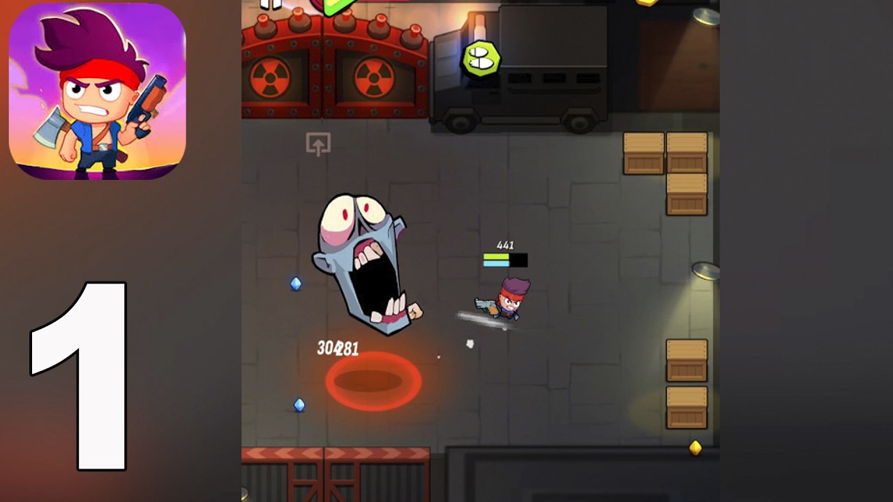 Zombusters - Walkthrough Gameplay  part 1(iOS,Android)