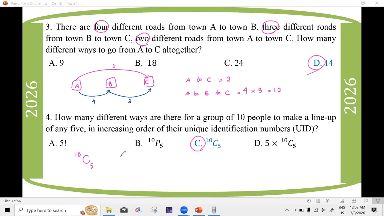 # Grade 12 Math (2026 Math Journal - Ch 5 - Section A) part 1