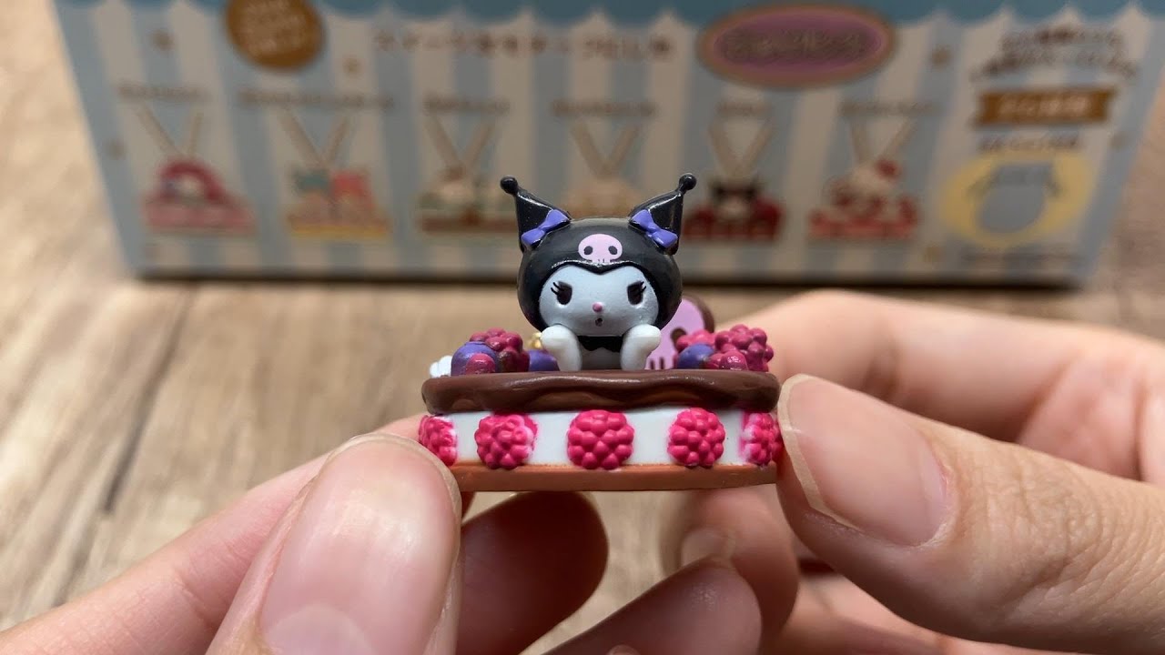 Sanrio Characters Kawaii Cake Mini Secert Sweet Necklace Full Set Unboxing