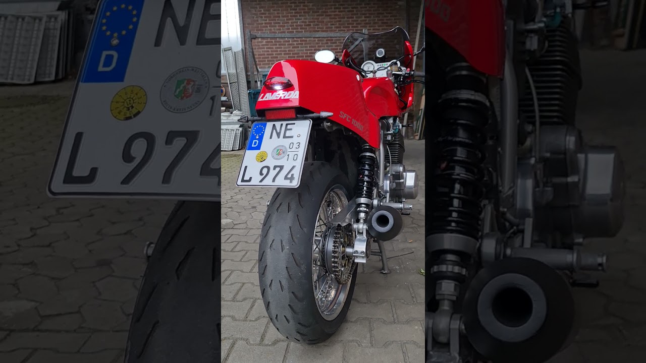 Laverda 1000 SFC Bj 1985 mit Highsider led Typ 8 Kurvenlichtscheinwerfer