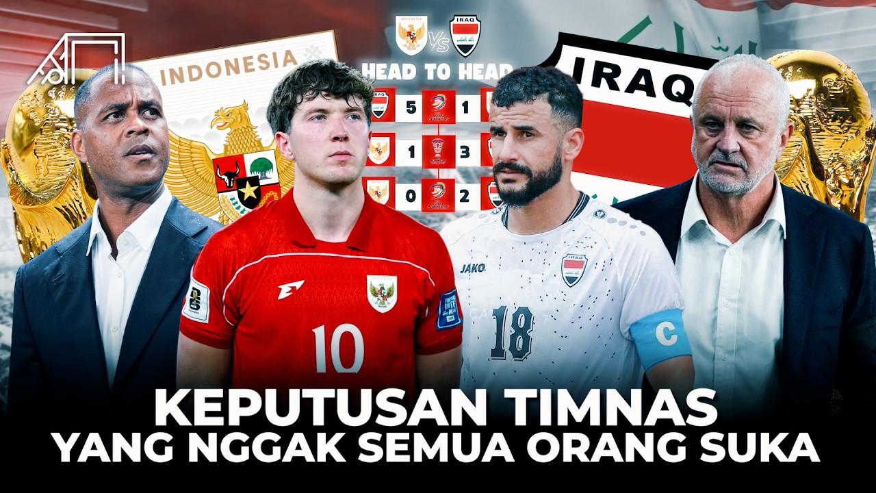 Terpaksa Tinggalkan Pemain yang Berjuang dari Awal Setelah Baca Kelemahan Irak demi Lolos! Indonesia