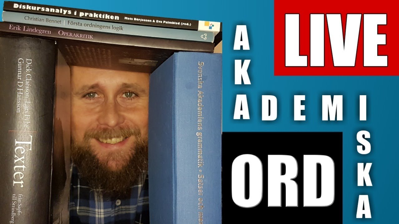 Akademiska ord - LIVE - vi diskuterar svåra ord i akademiska texter