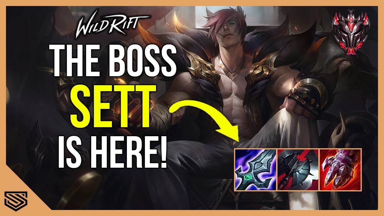 SMURFING IN GRANDMASTER WITH SETT! - THE BEST BUILD! - Patch 3.0 - Wild Rift Guides