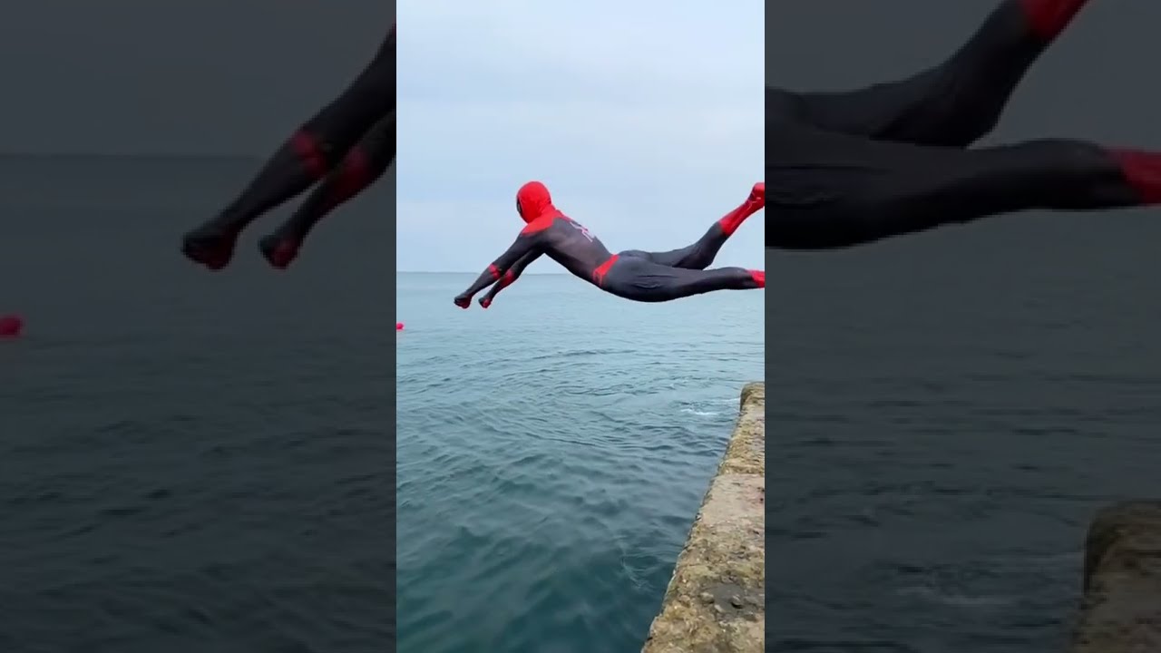 Spiderman does somersaults😍#shorts