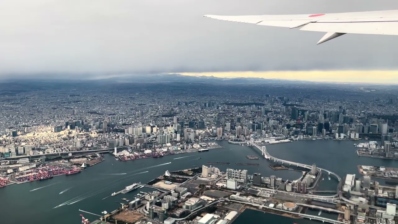 羽田空港からの離陸　4K映像