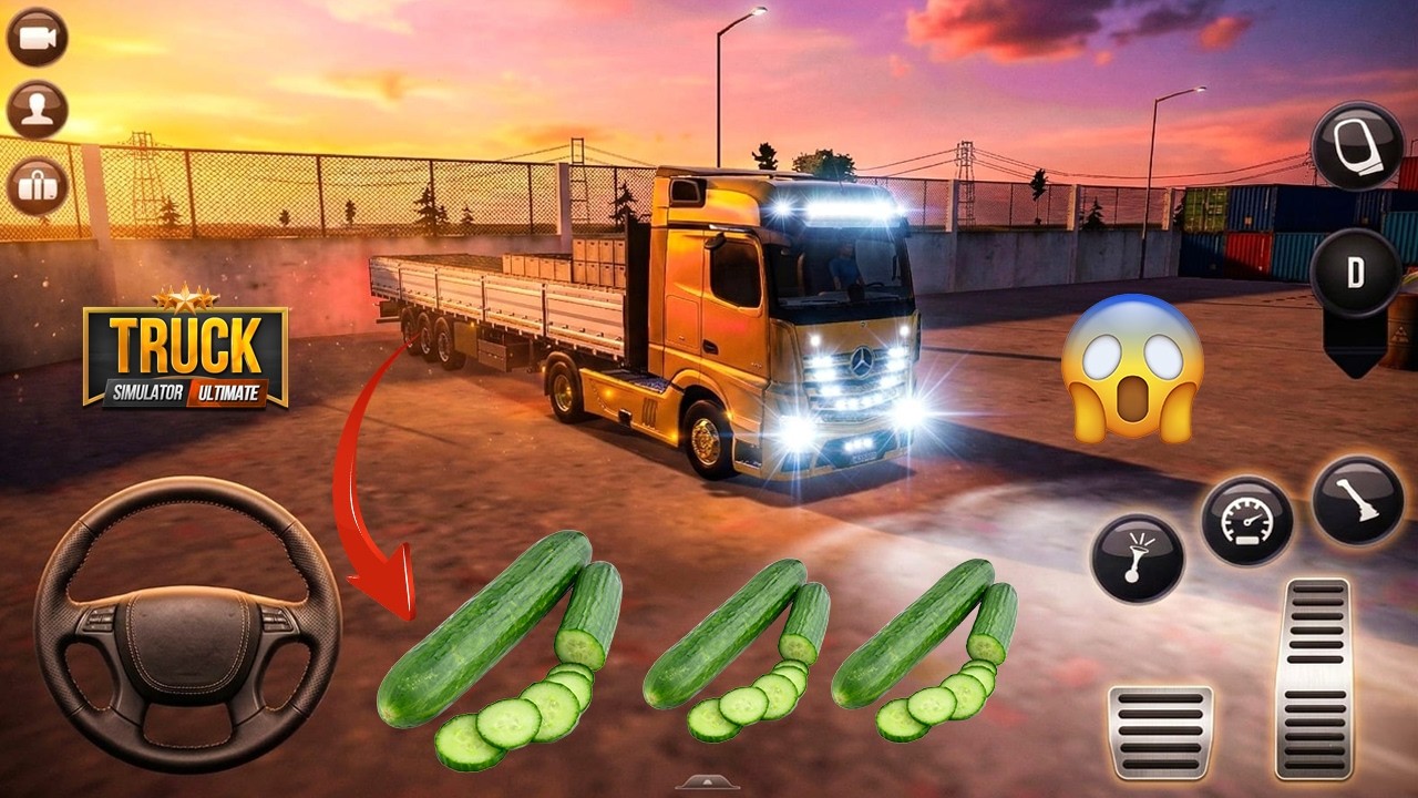 Careful! Cucumbers On Board 🥒⚠️🚚 | Truck Simulator Ultimate 🥒🚛