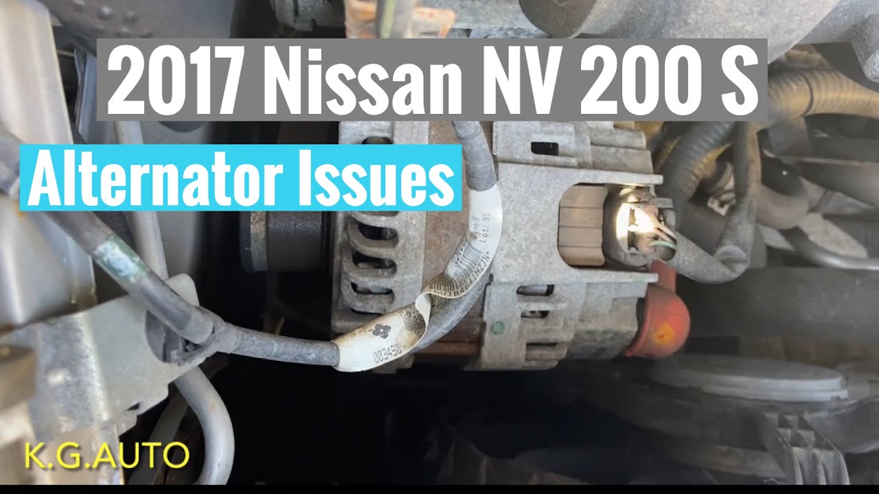Замена генератора Nissan NV200 S 2017 года