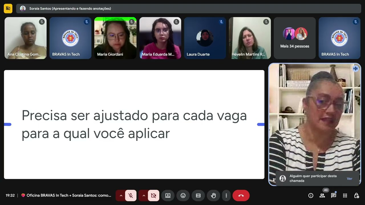 Oficina Curriculo Estratégico com Soraia Santos + BRAVAS In Tech