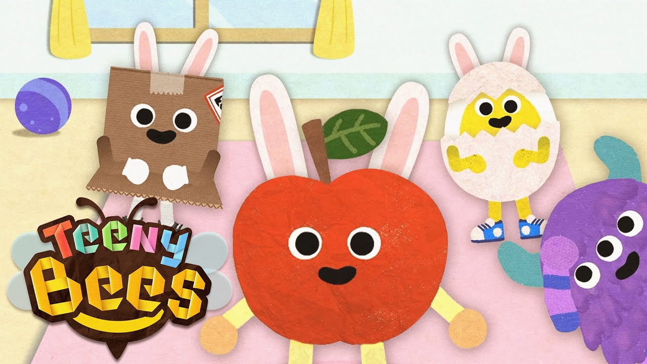Hop Little Bunnies | @TEENYBEES Movement Song for Toddlers | Nursery Rhymes & Kids Songs