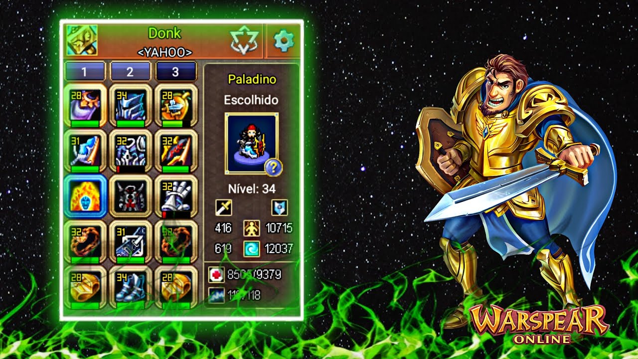 WASPEAR ONLINE - PALADINO FULL CD ARENA PVP LV34 😶‍🌫️